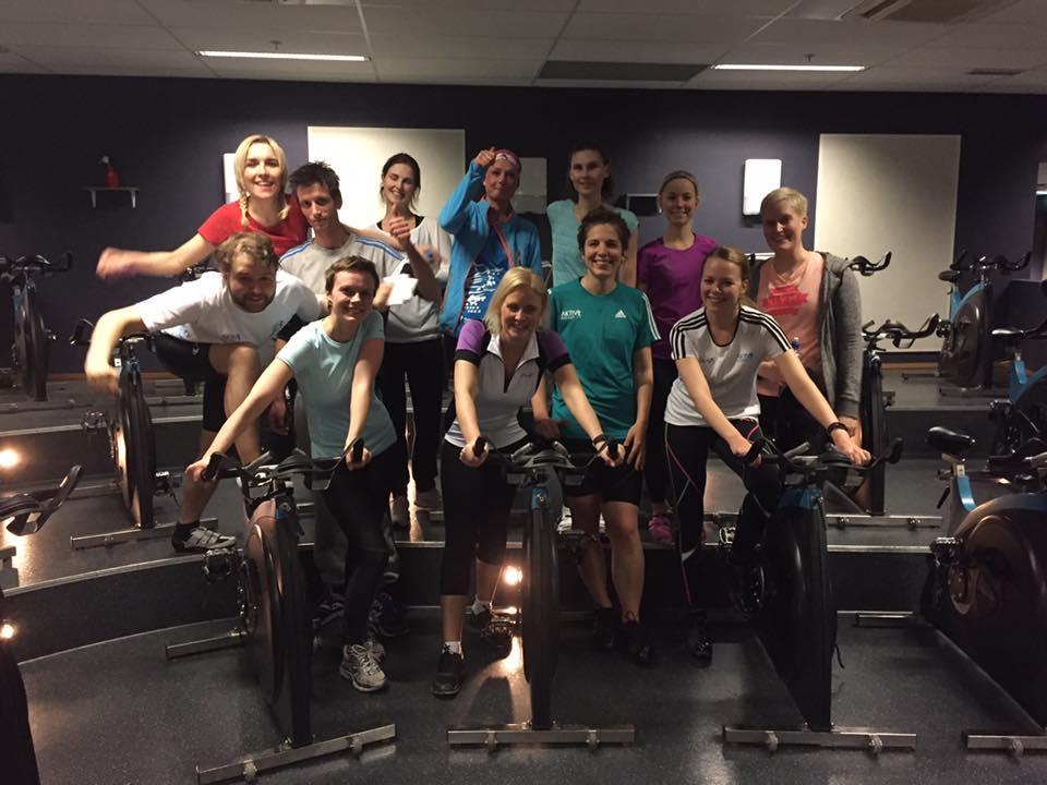 Deltagere på Spinningtime Sjukt Sprek